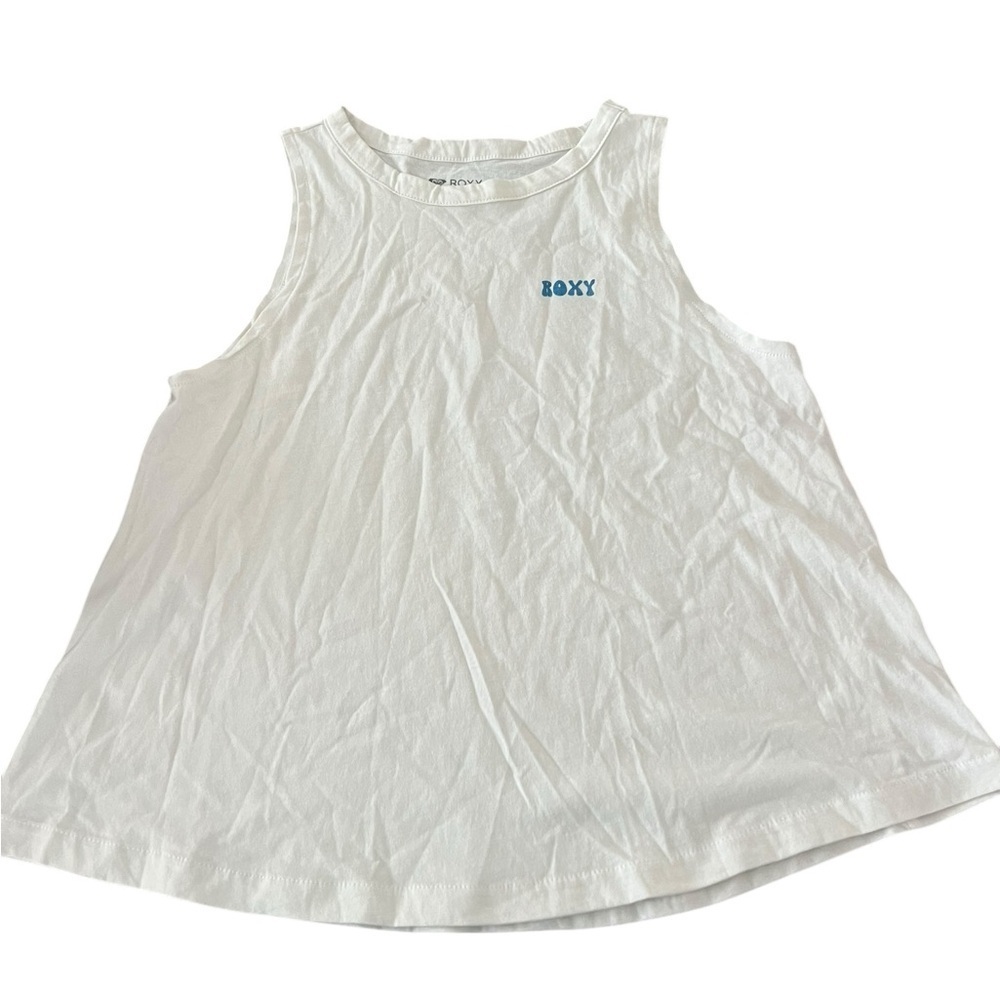NWT Roxy Women’s Sweet Sea White Cotton Muscle Tank in size S